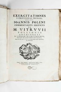 ,Giovanni Poleni - Poleni Giovanni Exercitationes Vitruviane primae... Padova, tipografia del seminario, Manfr, 1739.