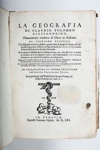,Claudio Tolomeo - Tolomeo Claudio La geografia... In Venezia, appresso Vincenzo Valgrifi, 1561