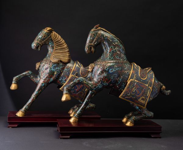 Coppia cavalli a smalti cloisonn, Cina, XX secolo  - Asta Arte Orientale | Cambi Time - Associazione Nazionale - Case d'Asta italiane
