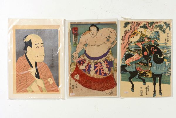Lotto di tre xilografie, Giappone, periodo Meiji, XIX secolo  - Asta Arte Orientale | Cambi Time - Associazione Nazionale - Case d'Asta italiane