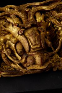 Coppia di draghi scolpiti in legno dorato, Cina, Dinastia Qing, XIX secolo  - Asta Arte Orientale | Cambi Time - Associazione Nazionale - Case d'Asta italiane
