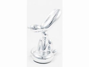 ,Editions Studio - Balloon Rabbit (Silver), da un modello di Jeff Koons