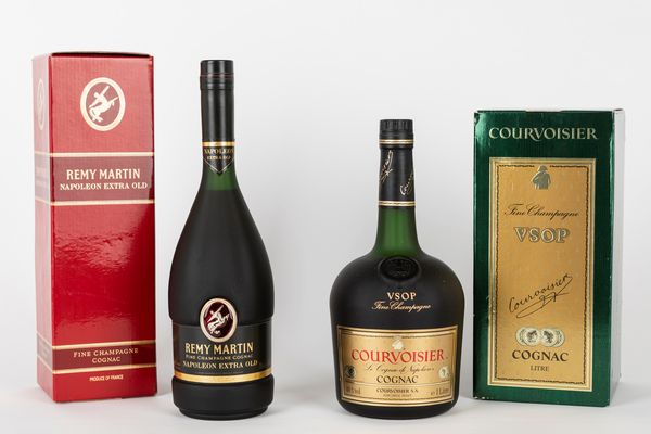 ,Francia : Selezione Cognac Remy Martin e Courvoisier  - Asta Vini e Distillati - Associazione Nazionale - Case d'Asta italiane