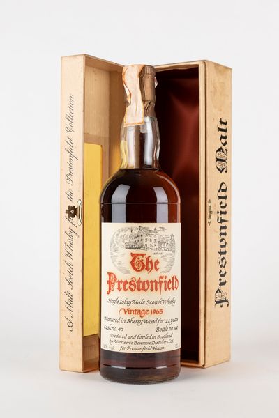 ,Scozia : Bowmore 1965 Prestonfield 22 Year Old  - Asta Vini e Distillati - Associazione Nazionale - Case d'Asta italiane