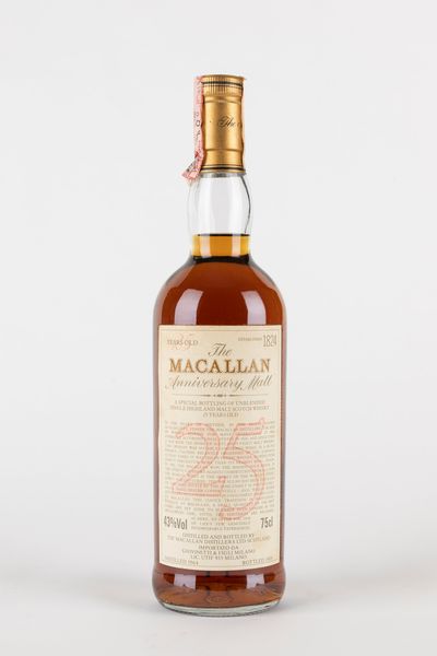 ,Scozia : Macallan Anniversary Malt 25 YO  - Asta Vini e Distillati - Associazione Nazionale - Case d'Asta italiane
