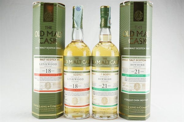 Selezione Hunter Laing’s The Old Malt Cask Series  - Asta Rum, Whisky e Distillati da Collezione | Asta a Tempo - Associazione Nazionale - Case d'Asta italiane