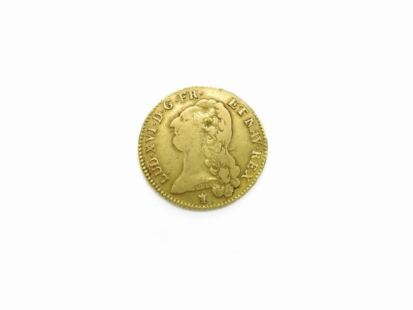 Moneta Doppio Luigi d'oro Luigi XVI di Borbone 1774-1793  - Asta Gioielli d'epoca e Orologi - Associazione Nazionale - Case d'Asta italiane