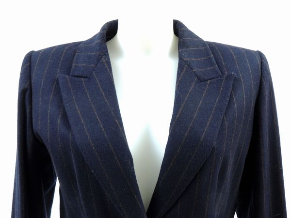 Completo in lana e cashmere blu, Yves Saint Laurent Rive Gauche  - Asta Fashion Vintage e Bijoux / Un guardaroba maschile - Associazione Nazionale - Case d'Asta italiane
