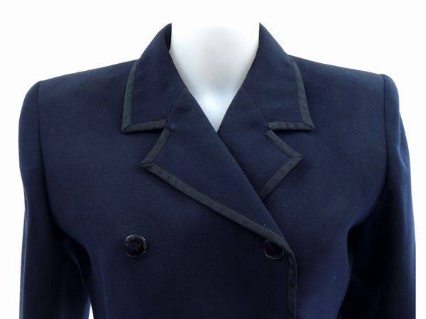 Tailleur in lana blu, Yves Saint Laurent  - Asta Fashion Vintage e Bijoux / Un guardaroba maschile - Associazione Nazionale - Case d'Asta italiane