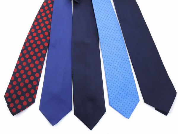 Lotto di cravatte in seta  - Asta Fashion Vintage e Bijoux / Un guardaroba maschile - Associazione Nazionale - Case d'Asta italiane
