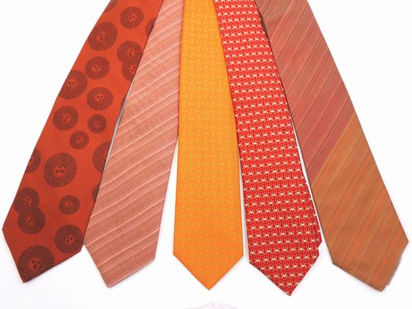 Lotto di cravatte in seta  - Asta Fashion Vintage e Bijoux / Un guardaroba maschile - Associazione Nazionale - Case d'Asta italiane