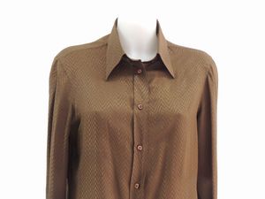 Due camicie in seta, Salvatore Ferragamo  - Asta Fashion Vintage e Bijoux / Un guardaroba maschile - Associazione Nazionale - Case d'Asta italiane