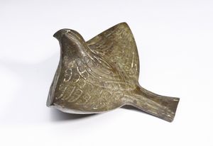 Arte Cinese - Figura di uccello in bronzo Cina, XX secolo