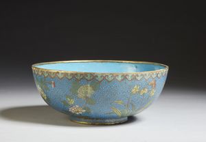 ARTE GIAPPONESE - Ciotola cloisonn Giappone, XIX secolo