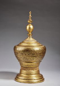 Arte Sud-Est Asiatico - Grande contenitore laccatoBirmania, XIX-XX secolo