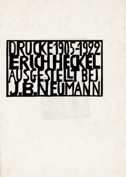 ERICH HECKEL : Drucke 1905-1922.  - Asta Libri, autografi e manoscritti - Associazione Nazionale - Case d'Asta italiane