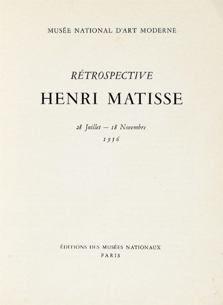 HENRI MATISSE : Les Grandes gouaches dcoupes.  - Asta Libri, autografi e manoscritti - Associazione Nazionale - Case d'Asta italiane