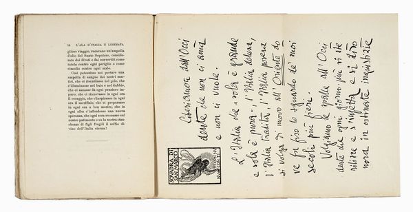Gabriele D'Annunzio : Fedra. Tragedia.  - Asta Libri, autografi e manoscritti - Associazione Nazionale - Case d'Asta italiane