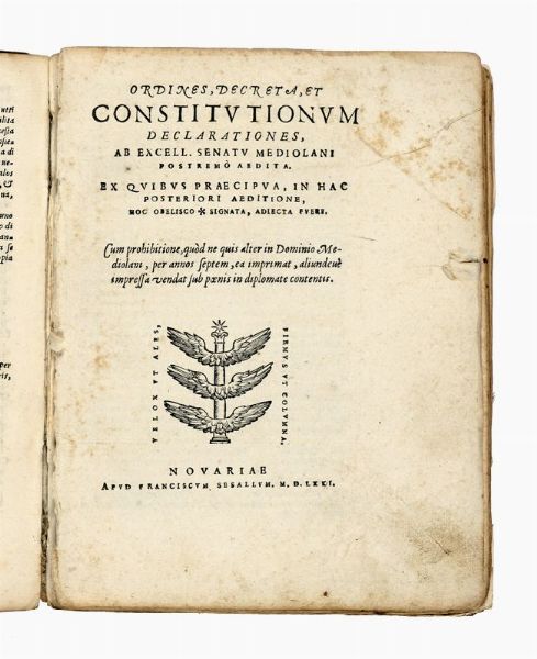 [Constitutiones Dominii Mediolanensis].  - Asta Libri, autografi e manoscritti - Associazione Nazionale - Case d'Asta italiane