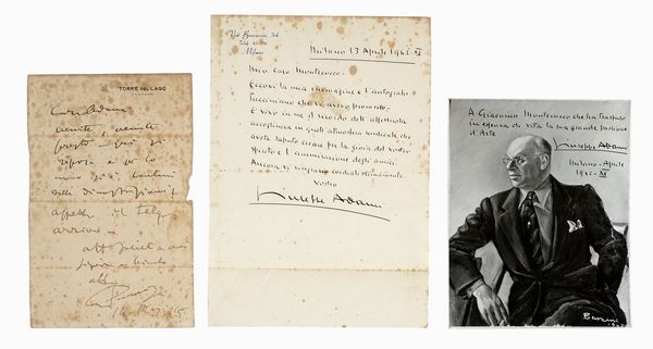 Giacomo Puccini : Lettera autografa firmata inviata a Giuseppe Adami.  - Asta Libri, autografi e manoscritti - Associazione Nazionale - Case d'Asta italiane