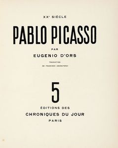 EUGENIO D'ORS - Pablo Picasso.