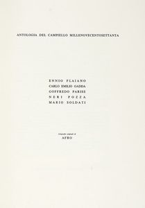 ENNIO FLAIANO - Antologia del Premio Campiello 1970. Litografie originali di Afro.
