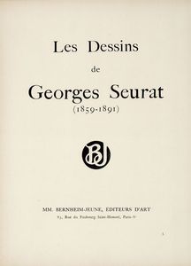GEORGES-PIERRE SEURAT - Les dessins de Georges Seurat.