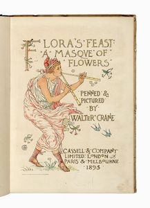 WALTER CRANE : Queen Summer. Or the Journey of the Lily & the Rose.  - Asta Libri, autografi e manoscritti - Associazione Nazionale - Case d'Asta italiane