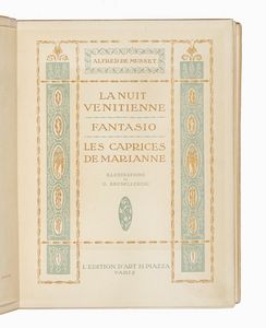 Alfred de Musset - La nuit venitienne; Fantasio; Les Caprices de Marianne. Illustrations de U. Brunelleschi.