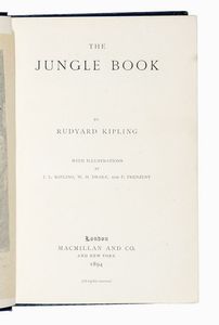 RUDYARD KIPLING : The Jungle Book (-The Second Jungle Book).  - Asta Libri, autografi e manoscritti - Associazione Nazionale - Case d'Asta italiane