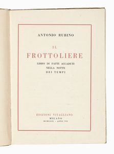 ANTONIO RUBINO - Finestra aperta. Libro di poesie, racconti, giochi, frottole, figure.