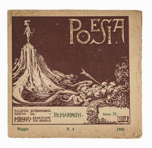 Filippo Tommaso Marinetti - Poesia. Anno IV, N. 2, marzo 1908 e 4, maggio 1908.