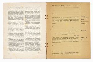 Parallelo. Anno I. Primavera-Estate 1943.  - Asta Libri, autografi e manoscritti - Associazione Nazionale - Case d'Asta italiane