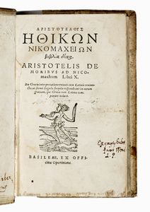 ARISTOTELES - De moribus ad Nicomachum libri X...