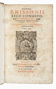 BARNAB BRISSON - De formulis et sollemnibus populi Romani verbis, libri VIII.