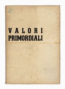 FRANCO CILIBERTI : Valori Primordiali.  - Asta Libri, autografi e manoscritti - Associazione Nazionale - Case d'Asta italiane