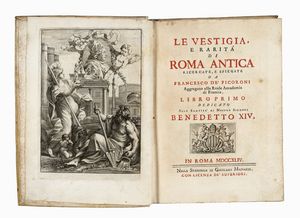 FRANCESCO (DE) FICORONI - Le Vestigia, e rarit di Roma antica ricercate... Libro primo (-secondo).