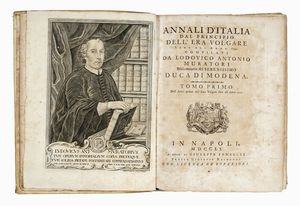 LODOVICO ANTONIO MURATORI - Annali d'Italia dal principio dell'era volgare sino all'anno 1749 [...]. Tomo primo (-duodecimo).