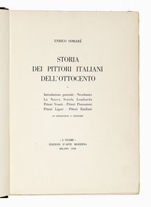 ENRICO SOMAR - Storia dei pittori italiani dell'Ottocento.