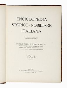 VITTORIO SPRETI - Enciclopedia storico-nobiliare italiana [...] Vol. I (-VIII).
