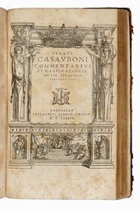 STRABO : Rerum geographicarum libri XVII Isaacus Casaubonus recensuit.  - Asta Libri, autografi e manoscritti - Associazione Nazionale - Case d'Asta italiane