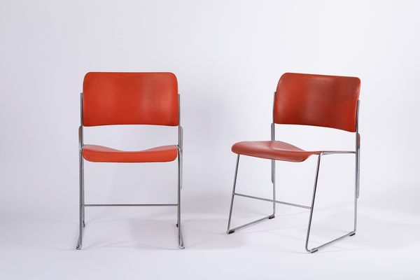 ,David Rowland : Quattro sedie  - Asta Robertaebasta is back | Design e Arti Decorative - Associazione Nazionale - Case d'Asta italiane