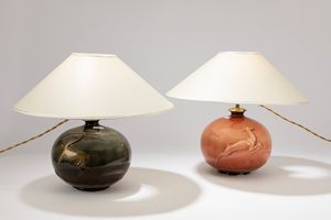 ,Manifattura Italiana - Coppia di lampade da tavolo