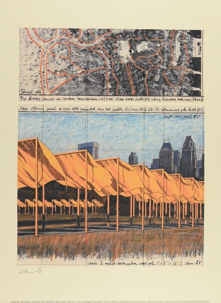,Christo : THE GATES, PROJECT FOR CENTRAL PARK, NEW YORK CITY - 1996  - Asta Arte Moderna e Contemporanea - Associazione Nazionale - Case d'Asta italiane
