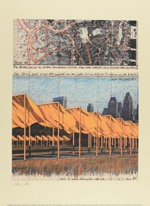 ,Christo - THE GATES, PROJECT FOR CENTRAL PARK, NEW YORK CITY - 1996