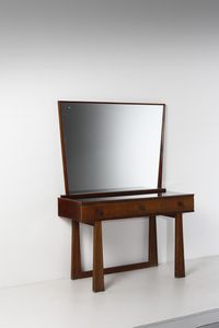 GIOVANNI GUERRINI  (1887 - 1972) - attribuito. Mobile da toeletta con specchio per Ebanisteria R. Amaducci, Cesena