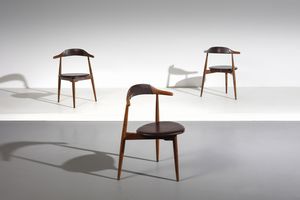 WEGNER HANS JORGEN (1914 - 2007) - Tre sedie per Fritz Hansen Furniture