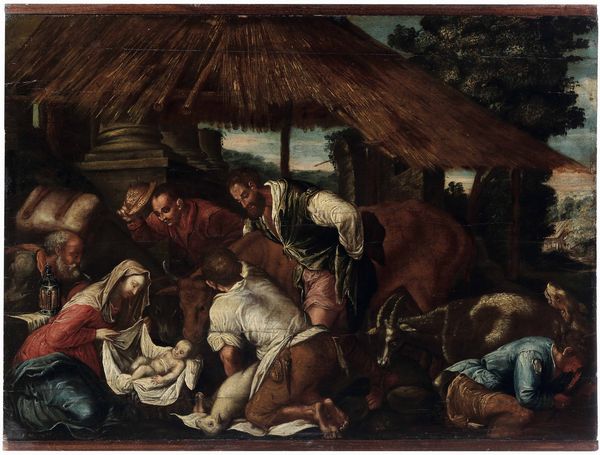 ,Jacopo Da Ponte detto Jacopo Bassano : Adorazione dei pastori  - Asta Dimore Italiane - Associazione Nazionale - Case d'Asta italiane