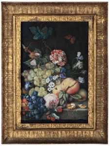 ,Jan Frans van Dael - Natura morta con fiori e frutti