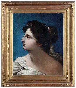 Scuola emiliana del XVIII secolo Profilo di donna  - Asta Dimore Italiane - Associazione Nazionale - Case d'Asta italiane